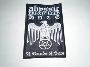 ABYSSIC HATE A DECADE OF HATE EMBROIDERED PATCH - Picture 1 of 1