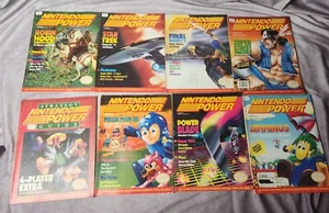 Konvolut 8 Vintage Nintendo Power Magazine 19 20 23 26 29 30 37 62 OHNE POSTER - Bild 1 von 11