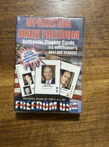 Operation Iraqi Freedom Playing Cards Sealed NEW Old Stock by Freedom USA Inc - Picture 1 of 3