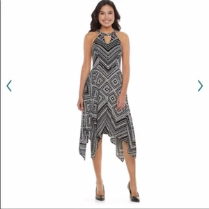Nuevo con etiquetas Vestido Halter Candie’s Chevron Pañuelo Dobladillo Junior’s Talla M - Imagen 1 de 2