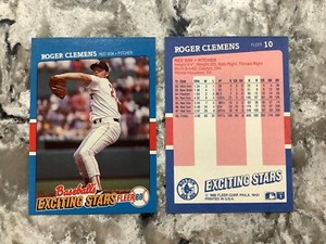 Roger Clemens 1988 Fleer Baseball’s Exciting Stars #10 NRMT To Nrmt/mint
