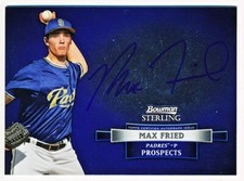 2012 Bowman Sterling Max Fried Prospect Autographs Auto Rc #BSAP-MF - QTY AVAIL