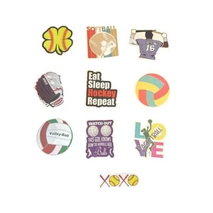 Bundle of 10 Sports theme stickers..good for water bottle, laptop, kindle, etc - Picture 1 of 1