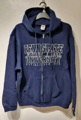 Soffe Vintage Y2K Zipped Navy Hoodie Penn State University XL USA Import Varsity - Image 1 of 4