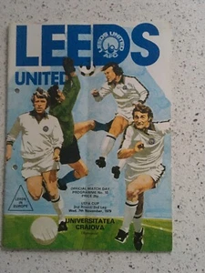 LEEDS UNITED v UNIVERSITATEA CRAIOVA (RUMANIA) UEFA CUP - 2nd Rd 2nd Lg 1979/80 - Picture 1 of 1
