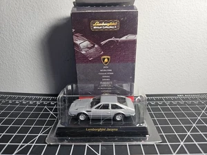 KYOSHO 1/64 Lamborghini Jarama Silver Japanese Diecast Car Model Collection - Picture 1 of 6