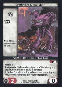 Dasher C (Fire Moth) - Limited - Battletech CCG - Picture 1 of 6