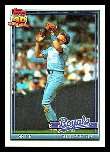 1991 Topps #754 Bill Pecota - Picture 1 of 2