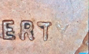 1959 D Lincoln Memorial Penny Strike Through Grease Obverse Error Coin Faint Y - Picture 1 of 8