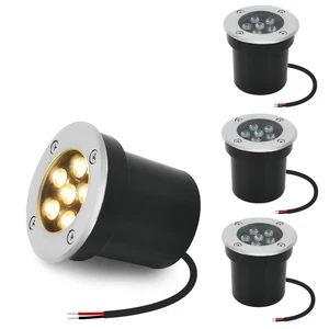 Bodeneinbauleuchten Landschaftsleuchte 4er Pack 6W 12V Niedervolt LED Brunnenlicht Wat... - Bild 1 von 6