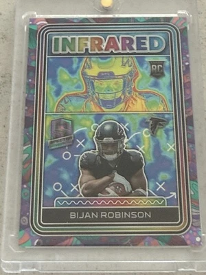 2023 Panini Spectra Infrared Bijan Robinson #I-BR Psychedelic Prizm /5 (RC) - Image 1 of 3