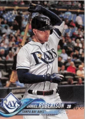 2018 Topps Update Series #US244 Daniel Robertson Tampa Bay Rays - Imagem 1 de 2