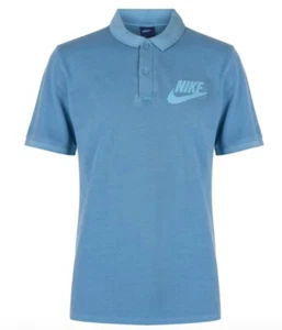 Nike Camiseta Polo De Algodón Para Hombre Azul Talla S Nueva Con Etiqueta - Imagen 1 de 1