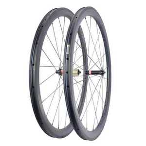 700c 40x25mm Tubeless Basalt Brake Road Bike Carbon Wheelset 20H 24H HG Hub - Picture 1 of 11