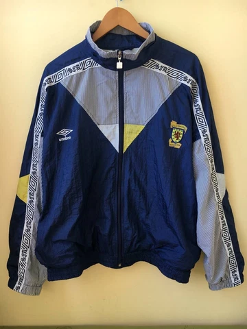 Scotland SFA vintage 1990-1992 Umbro football soccer training jacket. Size S Cover