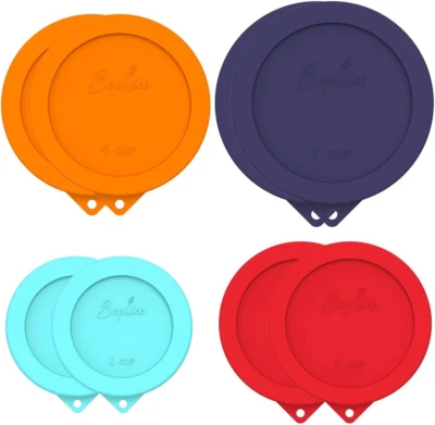 Sophico round Silicone Storage Cover Lids Replacement for Anchor Hocking and Pyr - Image 1 of 4