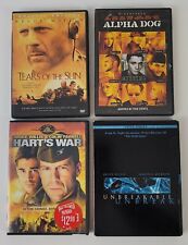 Tears of the Sun, Alpha Dog, Harts's War, Unbreakable, 4 Bruce Willis Dvd Movie