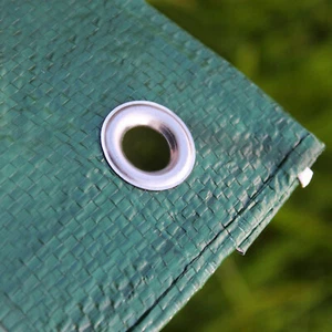Verstärkte Plane wasserdicht - 90 gsm grün wasserdichte Abdeckung, UK LAGER - Bild 1 von 9
