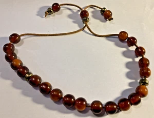 Amber Necklace on Leather - Picture 1 of 6