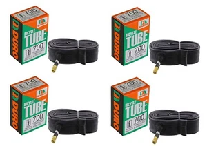 4 DURO BICYCLE 700 x 35c/38c/43c TUBE 48MM STANDARD SCHRADER/AMERICAN VALVE. - Picture 1 of 1