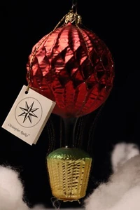 Christopher Radko Quecksilber Glas Heißluft verdrahtet Ballon Ornament 6,5" - Bild 1 von 11