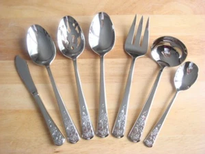 NI2B's ~ LENOX ORCHARD IN BLOOM ~ 7-TEILIGES SERVIER-HOSTESS-SET ~ 18/10 EDELSTAHL - Bild 1 von 4