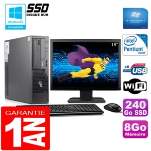 PC Fujitsu Esprimo E500 E85+ SFF G640 8Go Scheibe 240Go SSD Wifi W7 Ecran 19 " - Bild 1 von 1
