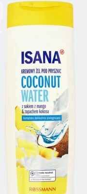 ISANA Coconut Water creamy shower with mango juice and coconut scent 750 ml