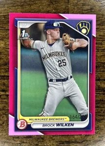2024 Bowman Paper Brock Wilken Fuschia /299 - Picture 1 of 2