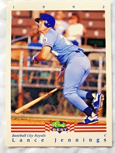 1992 Classic Best Baseball Card #21 Lance Jennings Kansas City KC Royals