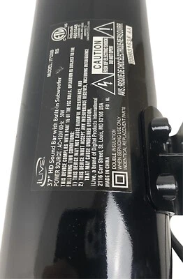 Ilive 37” HD Sound Bar with Built-In Subwoofer IT123B - Image 1 of 4