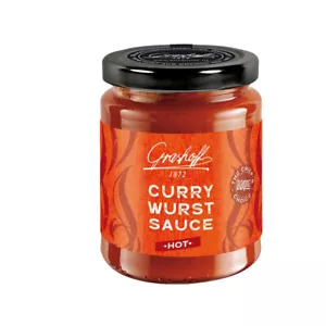 Grashoff BBQue Currywurst Sauce Hot verfeinert mit Chili 200ml - Bild 1 von 1