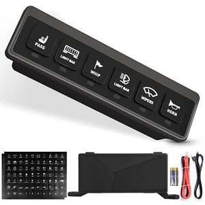 Wireless 6 Gang Switch Panel, Multifunction Control Offroad Light Switch Panel - Picture 1 of 7