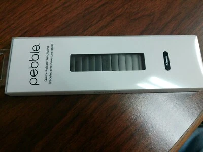 Correa de reloj Pebble Time original 22 mm acero inoxidable ** color gris oscuro** modelo 51122 Foto 1 de 3