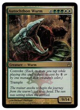 Autochthon Wurm Ravnica City of Guilds FOIL Multi-color Rare MTG NM Actual Pics