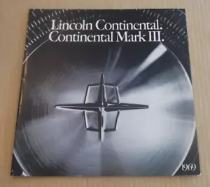1969 Lincoln Continental Mark III Color Sales Brochure ~ L@@K ~ 1969 - Picture 1 of 5