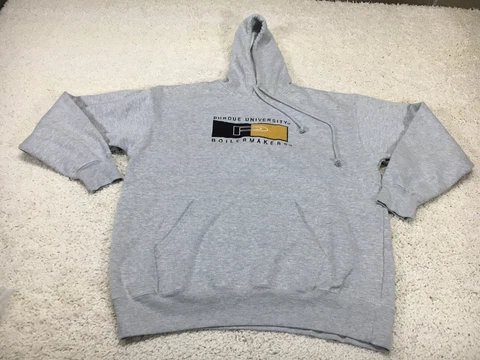 Vintage Purdue Boilermakers Sweater Mens Extra Large Gray Sweatshirt Hoodie 90s Cover