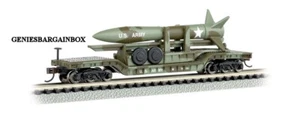 "Coche plano deprimido con misil del ejército de estados unidos" Nuevo BACHMANN 71396 - Imagen 1 de 1