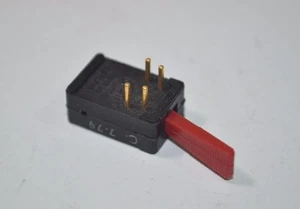 Cole Hersee Vintage NOS Black/Red Mini Toggle Switch Patent 3,571,545 70s 80s - Picture 1 of 4
