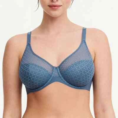Sutiã CHANTELLE 16M1 Norah Chic Underwire ~ PETROL AZUL ~ 34DDD ~ NOVO COM ETIQUETAS MSRP $84 - Imagem 1 de 4
