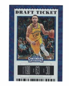 2019 Stephen Curry Panini Contenders Draft Picks Draft Ticket 42/75 - Picture 1 of 2