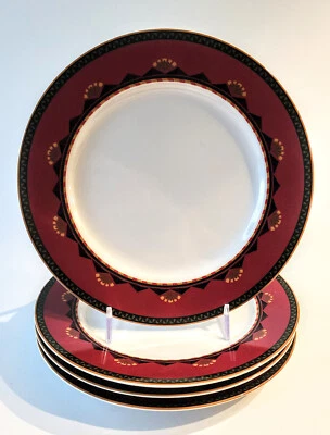 4 салатные тарелки Sasaki Oasis 7 3/4 дюйма из тонкого костяного фарфора от Palms & Palmegranates - Изображение 1 из 4