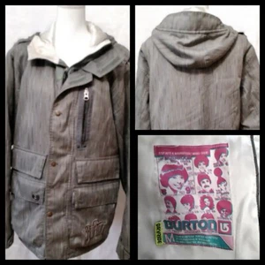 Burton Ski Jacket Women's Medium Grey Hooded #J4372 - Picture 1 of 9