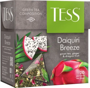 TESS DAIQUIRI BREEZE GREEN TEA GINGER DRAGON FRUIT 20 Pyramids RF NO GMO RUSSIA - Picture 1 of 1