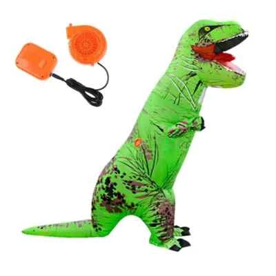 Kids Funny Inflatable Dinosaur Costume Blow Up T-Rex Halloween Party Outfit - image 1 of 4