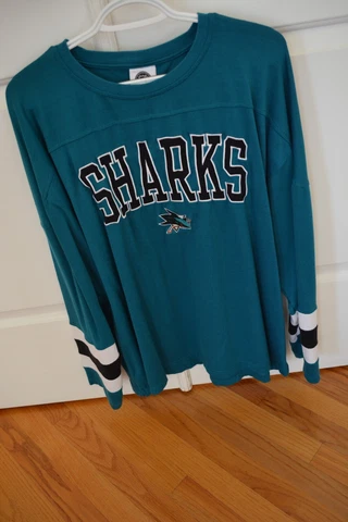 San Jose Sharks Mens Hockey Long Sleeved Shirt Size XL Cover