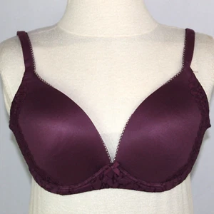 Body by Victoria Secret Bra Purple Lace 32DDD Sexy Underwire Padded Adjustable - Picture 1 of 5