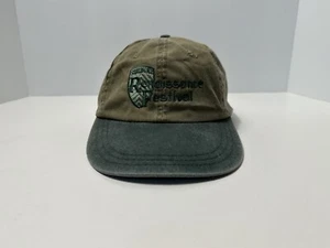 Vintage Sterling Renaissance Festival Hut hellbraun grün Leder Strapback Headshot KC - Bild 1 von 9