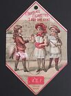 Hawley & Hoops A No.1 Chocolate Cigarettes Cut Antique Advertising Sign c1900s