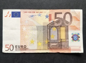 50 EURO 2002 Banknote # 4-Z Willem Duisenberg BELGIUM Prefix Z + print code T - Picture 1 of 2